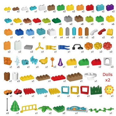 100Pcs Giraffe Blocks Set